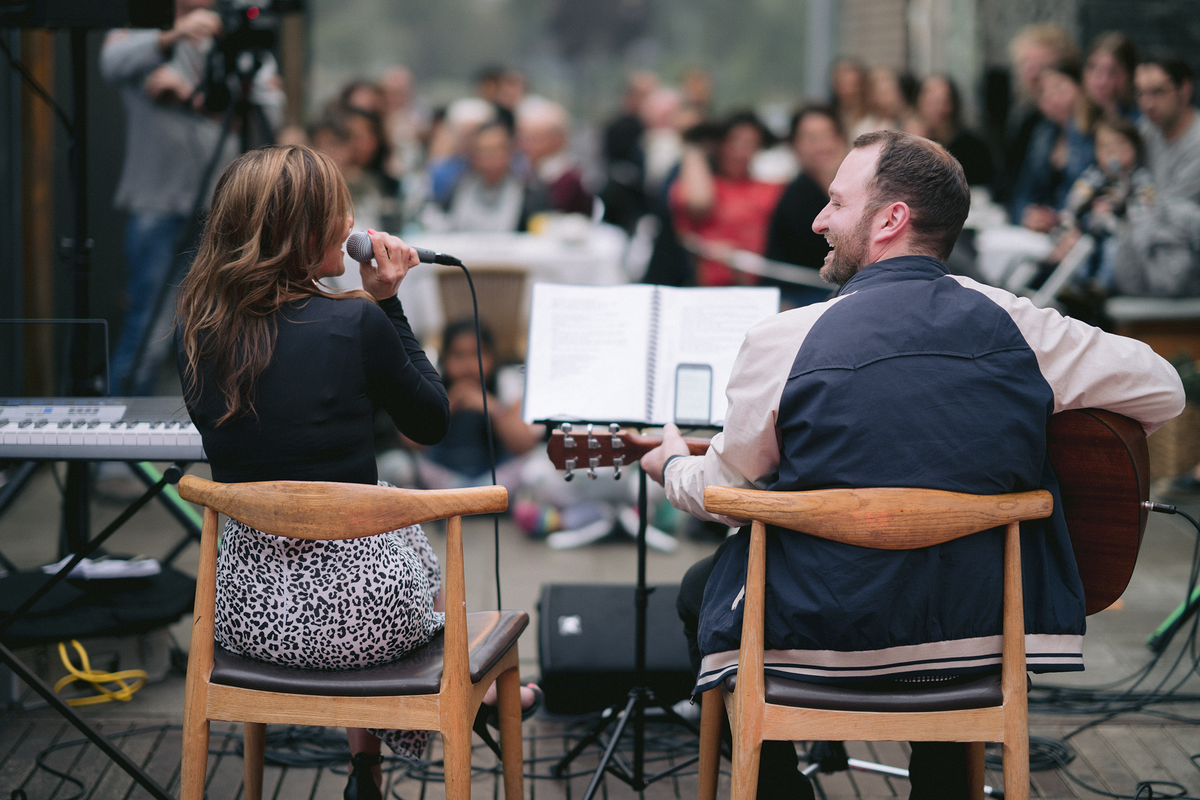 Singer on stage, performance coaching and stage readiness in Melbourne